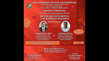 Online Three Days STTP on MATLAB and MATHEMATICA for Scientific Research