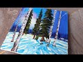 Kashmir The Paradise Beautiful Landscape  / How  to Paint for Beginners/Abstract Acrylic Painting