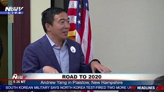 FULL CAPACITY: Presidential candidate Andrew Yang gets big crowd in NH