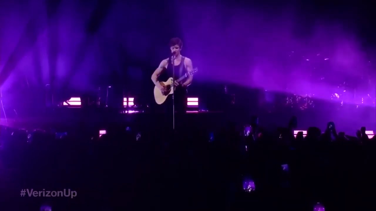 Shawn Mendes performing "Like To Be You" at Verzion Up In NYC 2019