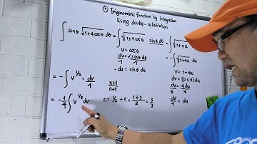 Part 1: INTEGRAL CALCULUS Trigonometric Function by Integration using double - substitution 
