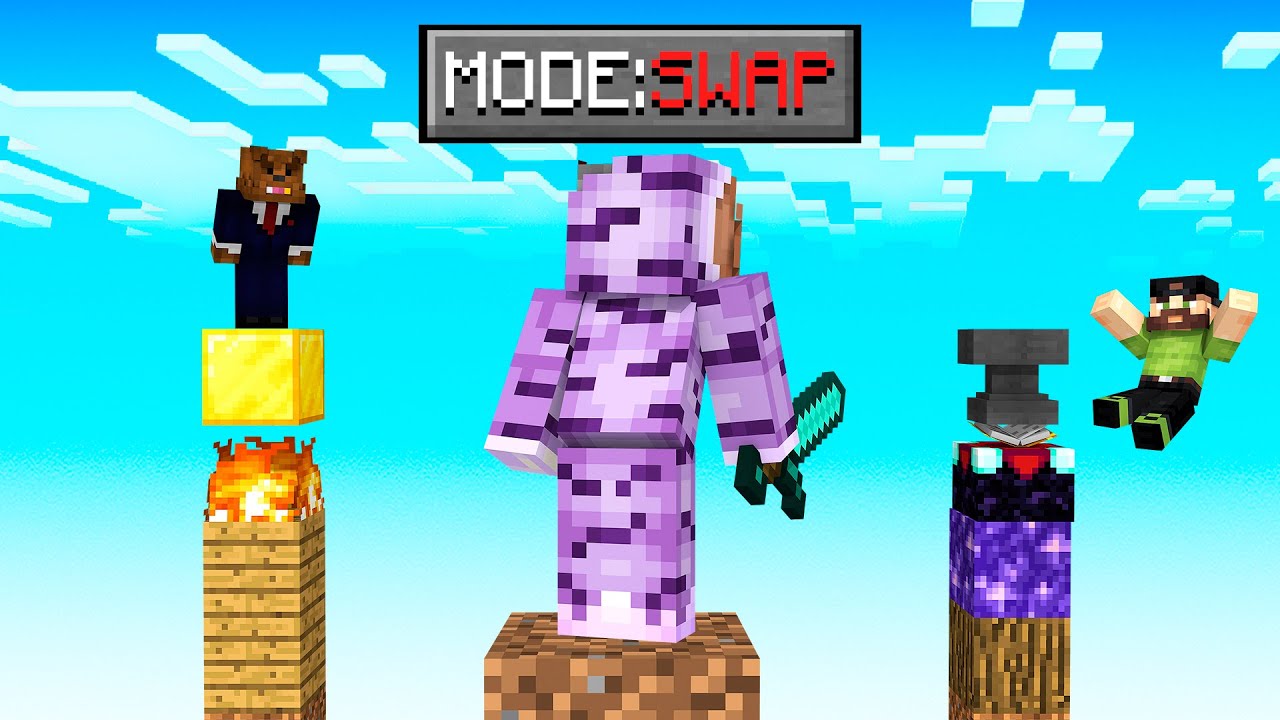 I Added SWAP MODE to Minecraft Pillars
