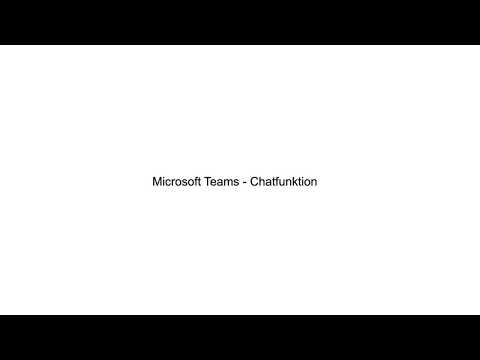 Microsoft Teams: Chat starten