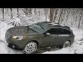 Chevy Silverado & Subaru Outback Snowy Off Roading Fun