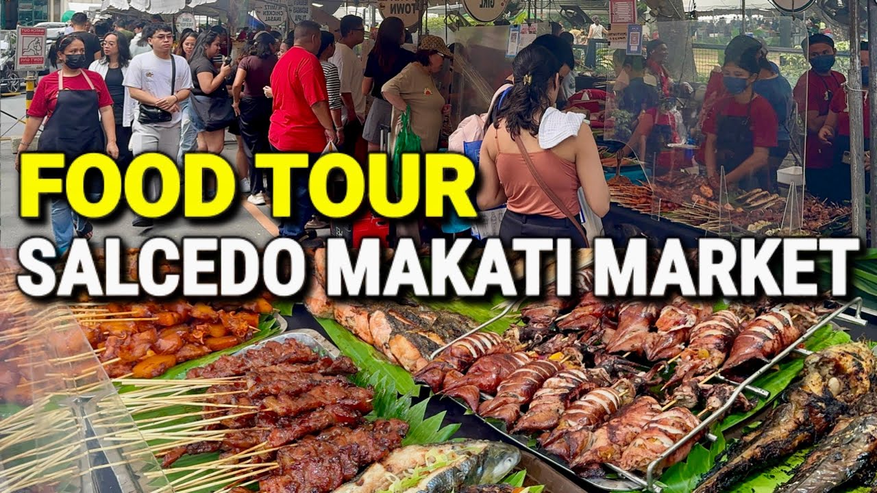 Philippines BEST OUTDOOR FOOD MARKET in Makati City! Salcedo Market is a Filipino Food PARADISE!