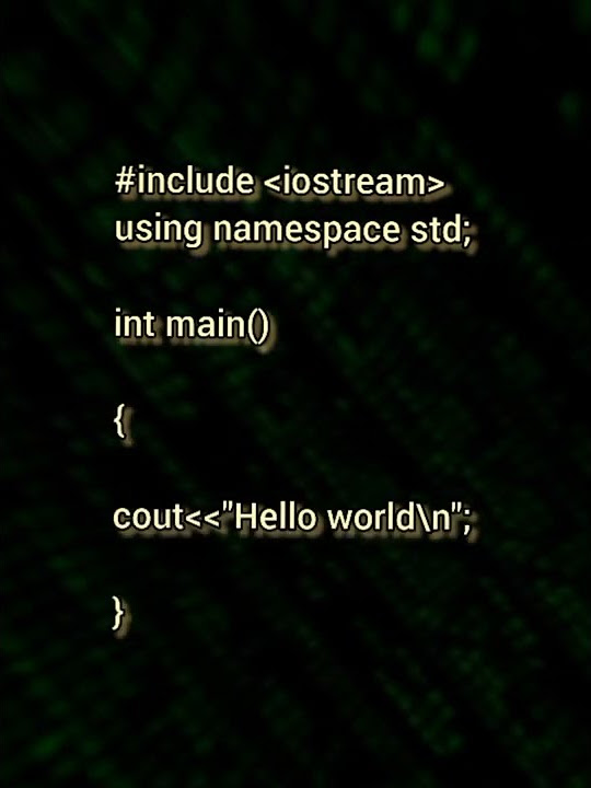 the main in c++ || main function in c++|| return type of main function ...