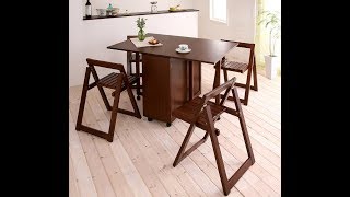 【kippis】多功能可移動原木收納餐桌餐椅組