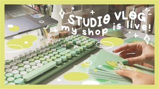 STUDIO WEEK  shop reopening!!! (packing orders and chitchat)