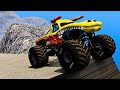 Monster Trucks VS Police Cars in EPIC Chase!