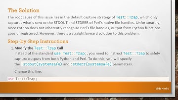 Resolving stdout and stderr Capture Issues in Perl-Python Integration