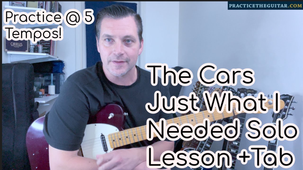 The Cars Just What I Needed Solo LessonPractice At 5 TemposAccurate