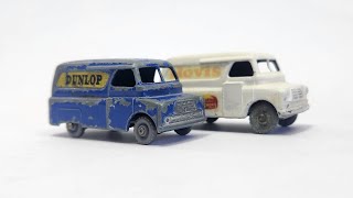 MATCHBOX Restoration No.25A Dunlop Bedford Van 1956 - YouTube