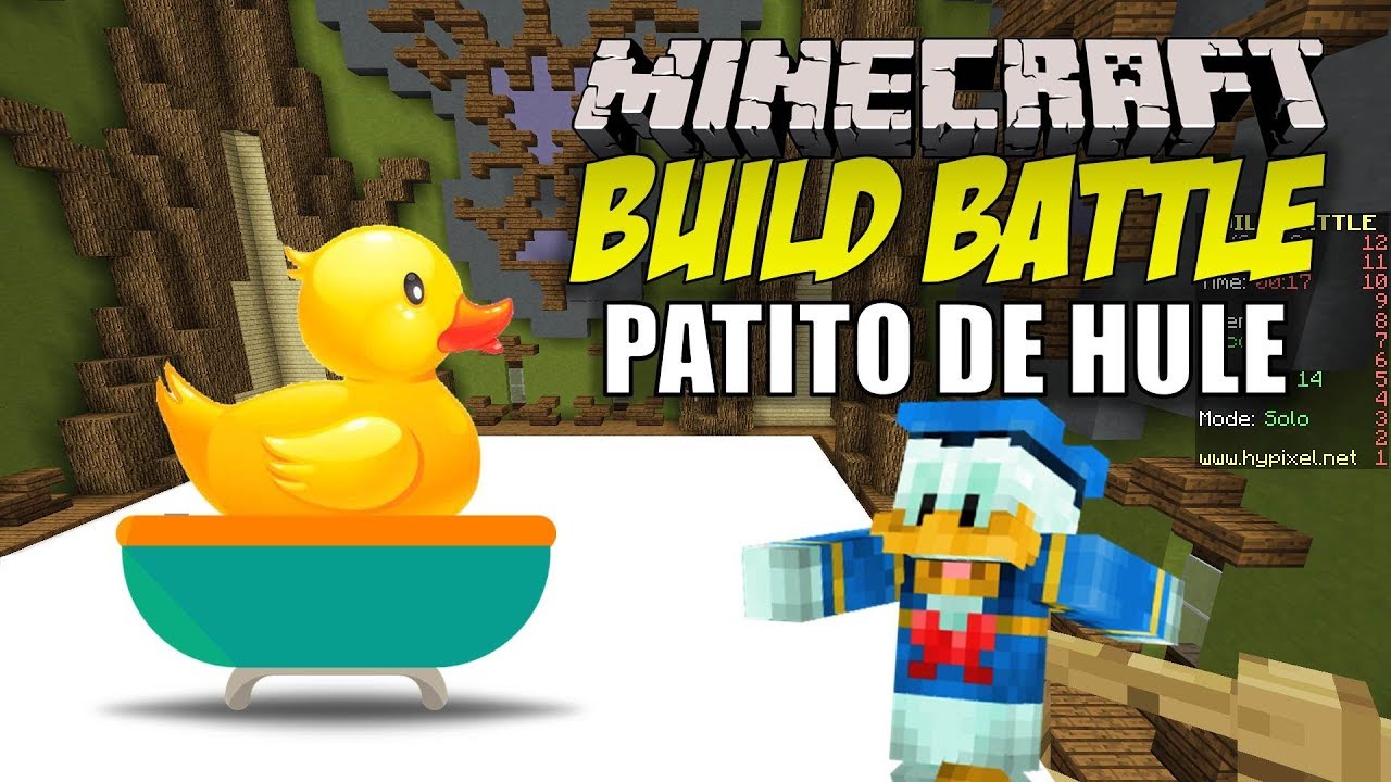 Minecraft: Build Battle ¡EL PATITO DE HULE! - YouTube