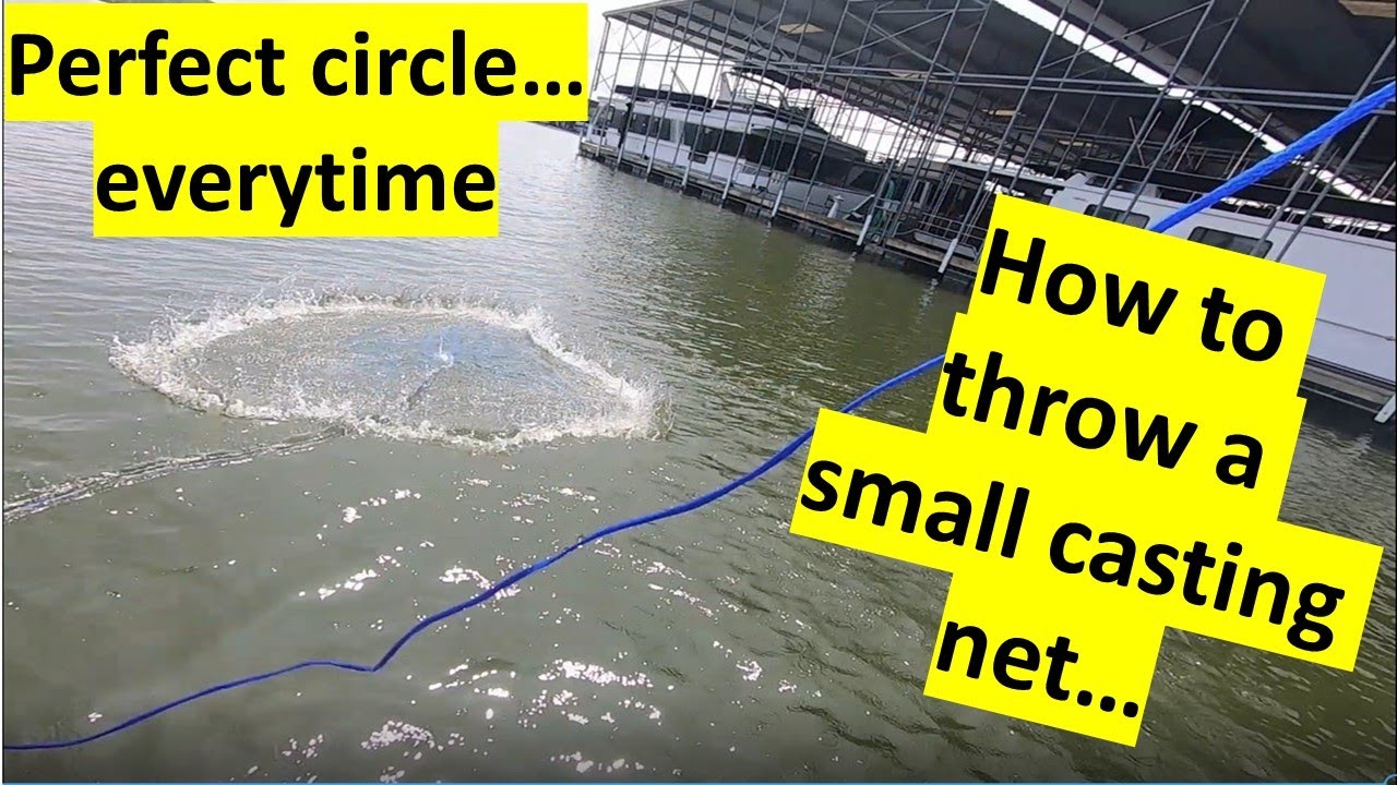 How to throw a small casting net (perfect circle - every time