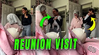 Lady Visits Childhood Best Friend During a Surprise Reunion