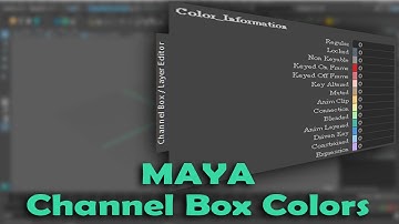 Maya - Channel Box Colors