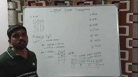 Logical Group Instructions in 8086 || Learn Thought || S Vijay Murugan