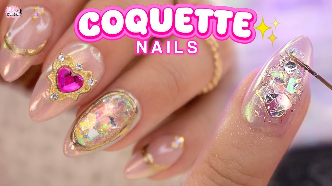 Uñas para NIÑAS COQUETTE 🎀 tendencia
