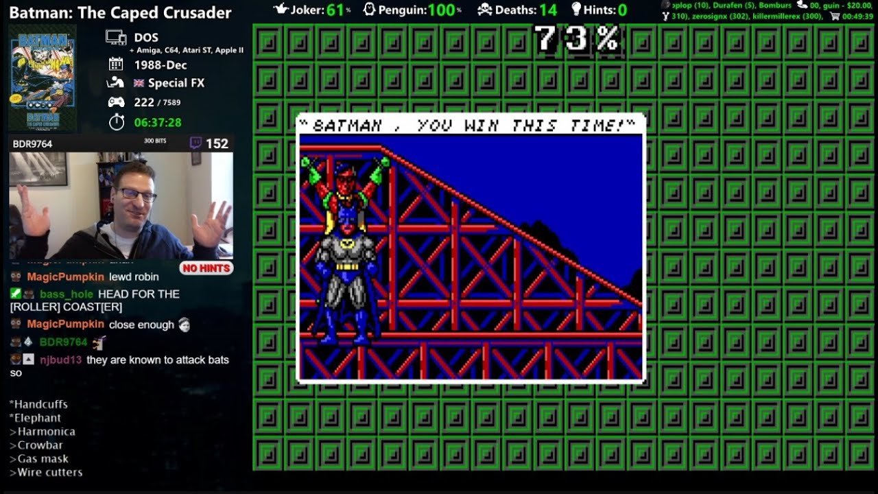 Batman: The Caped Crusader (DOS) game playthrough - Adventure Quest 