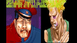 SSF2T Old M.Bison USA+SF2 The World Warrior SNES With Guile Japan Double Features