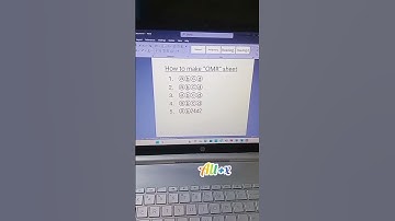 Make OMR Sheet in Ms Word trick 🔥🚀!! #techtips #computertips #laptop #pcshortcuts  #omrsheet