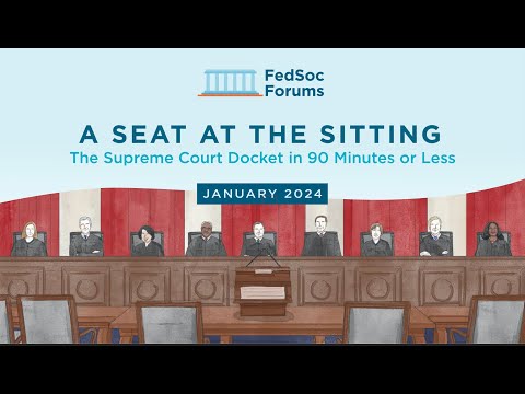 [LIVE] A Seat at the Sitting: The January Docket in 90 Minutes or Less