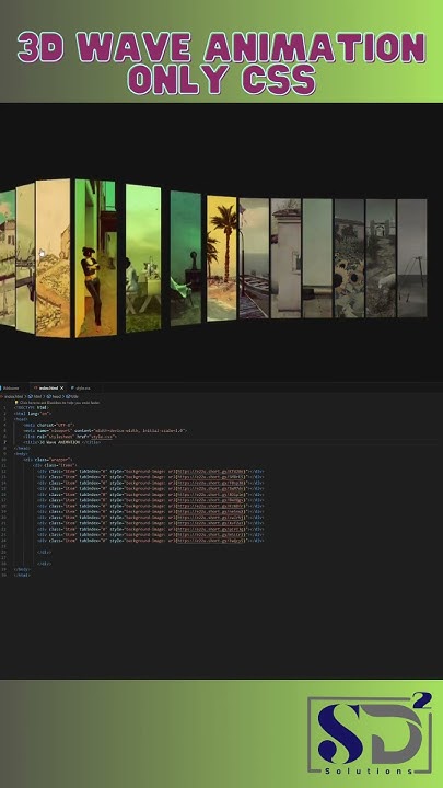 3d Wave Animation | HTML , CSS & |SDSQUAR Solutions #cssanimation # ...