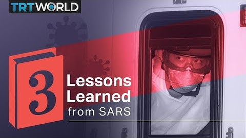 What are 3 lessons we have learned from the SARS epidemic?