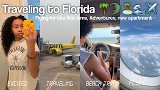 FLYING ON A PLANE FOR THE FIRST TIME!!| week in my life, traveling to Florida, beach trip :)