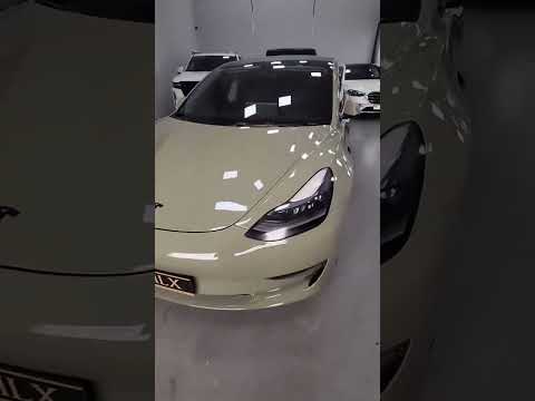 Видео: Carbins Color PPF Cyber Grey CR 01K хаки зеленая цветная полиуретановая защитная антигравийная пленка