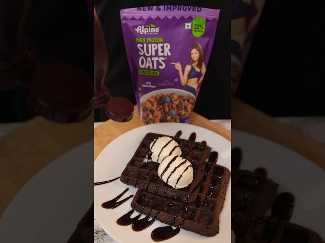 High protein oats Waffle ASMR|| #shorts #asmr #cooking #indianasmrworld #recipe #food #trending