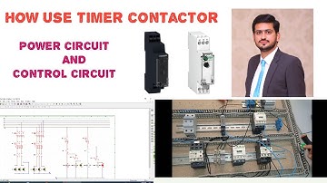 Tutorial 4 (How can use timer contactor) complete circuit with simulation at CADe_SIMU 4.0