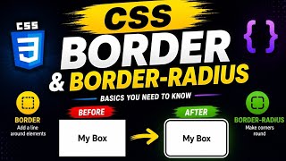 CSS Border &amp; Border-Radius Explained (Beginner Tutorial)