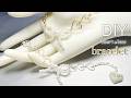 大人可愛い♡ハートとリボンのワイヤーブレスレットの作り方 | ビーズリボン | ハンドメイド | Heart and Bow Wire Bracelet | Handmade | DIY