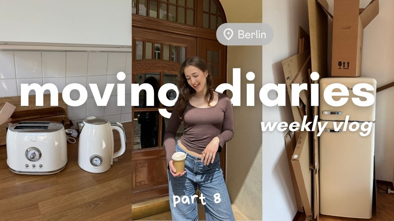 Ich ziehe ENDLICH in meine eigene Wohnung!📦🤍 | Umzug, Möbel & Küche aufbauen // moving diaries pt. 8