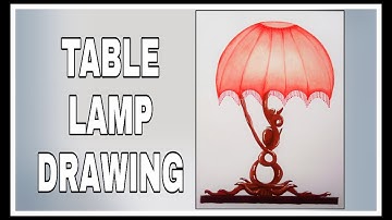 Table Lamp Drawing | How to draw Table Lamp | Drawing for kids