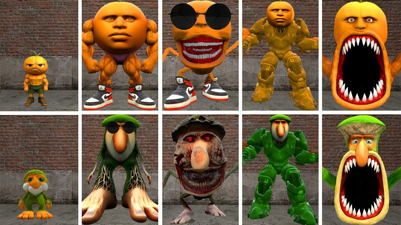 HELLO: ALL THE NEW EVOLUTIONS OF KING ODINDINDUN VS KING BRR BRR PATAPIM IN GMOD!