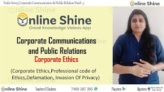Online Shine | BMS|BBA | Sem5 T38 Mod1 - 3 | Corporate  Ethics | Trailer 1 screenshot 5