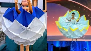La falda que se abre como por arte de magia ||Vestido de Miss Universo Ruanda | Colegiala de Keta... screenshot 2