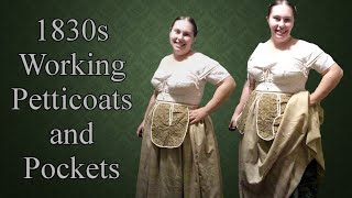 1830s Working Petticoats and Pockets || A Historical Sewing Vlog