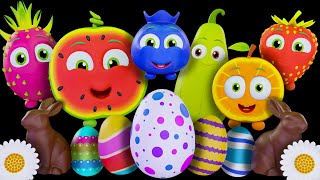 Baby Sensory Time * Dancing Fruits with Easter Eggs 🥚 Fun Animation & Dance Party