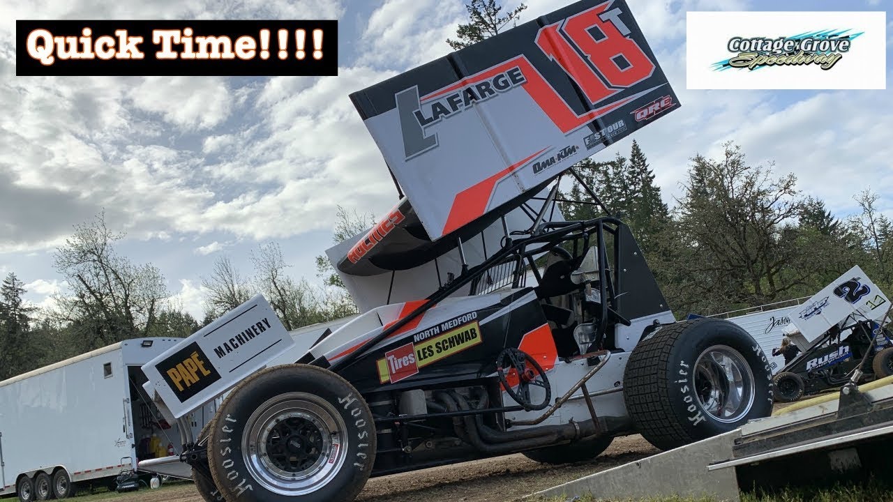 Quick Time At The Cottage Grove Speedway 360 Sprint Car Youtube