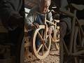 Grandpa is making wooden cycle with her own hands. /amazing wooden sculpture  work dada ji #work#art