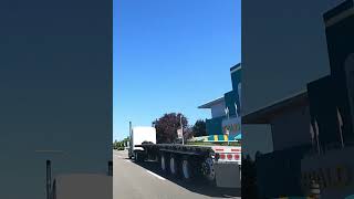 Unknown Super Long Trailer Truck 14 Wheeler Flat Bed Peterbilt 389