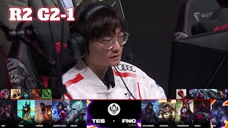 TES vs FNC - Game 1 | Round 2 LoL MSI 2024 Play-In Stage | Top Esports vs Fnatic G1 full game screenshot 1