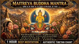 Maitreya Buddha Long Mantra (1 Hour) – OM AJITAY AJITAY APARAJITAY | Great Dharani Meditation screenshot 3