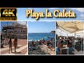 TENERIFE 4K | WALK - La Caleta Beach 🏖️ [Spectacular Place] 🌡️ 29ºC July 2021