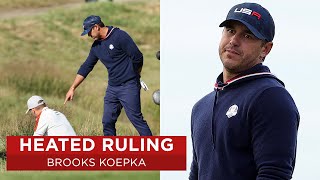 Brooks Koepka Receives Contentious Ruling | 2020 Ryder Cup