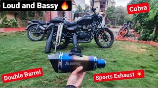 Aftermarket Loud Exhaust for Meteor 350 | Akrapovic in Royal Enfield |