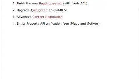 DrupalCon Munich 2012: Web Services and Symfony Core Initiative